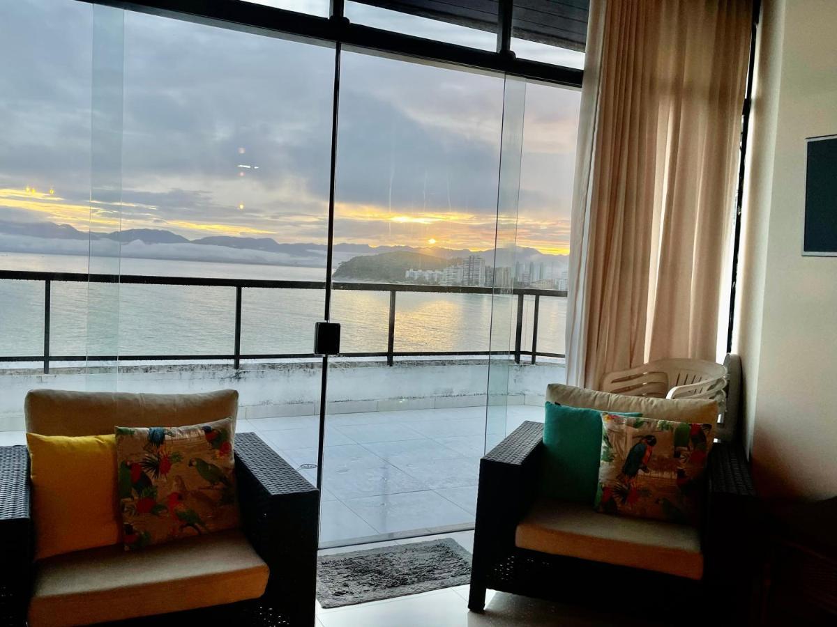 Linda Cobertura Duplex, Pe Na Areia,Vista Linda. Lägenhet Caraguatatuba Exteriör bild