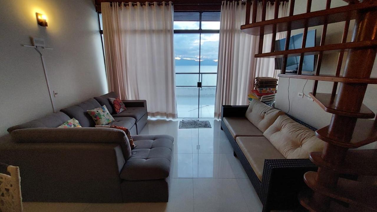 Linda Cobertura Duplex, Pe Na Areia,Vista Linda. Lägenhet Caraguatatuba Exteriör bild